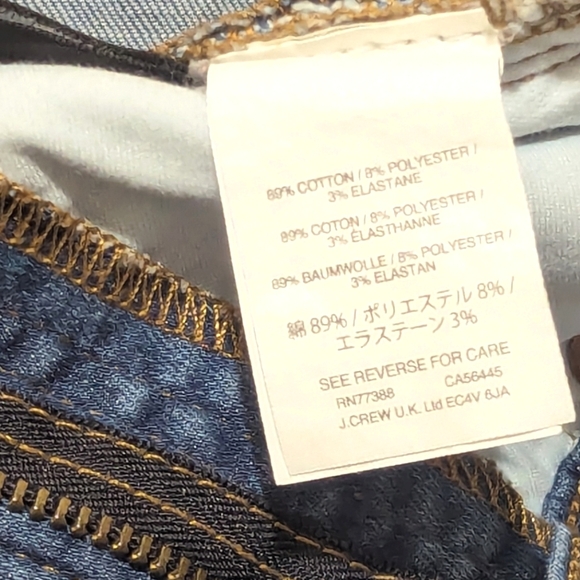 J.Crew | Toothpick Style | Skinny Jeans | Stretchy Soft | Casual | Bohemian |Y2K - Picture 7 of 10